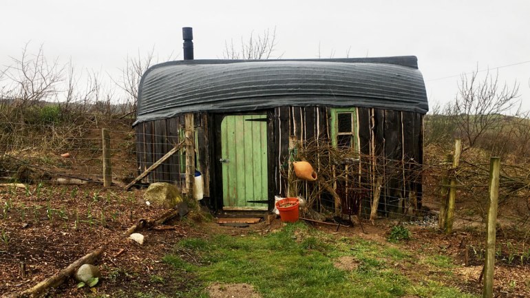 Boat house at Henbant permaculture farm (c) Rianne Mason